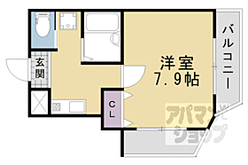 京都府京都市西京区樫原畔ノ海道町（賃貸マンション1K・2階・24.73㎡） その2