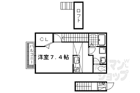 京都府京都市西京区上桂前川町（賃貸アパート1K・2階・34.52㎡） その2