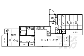 ＦＩＯＲＥ西院 101 ｜ 京都府京都市右京区西院下花田町（賃貸マンション2LDK・1階・60.16㎡） その2