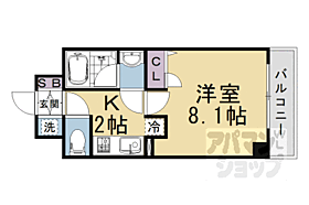 ベラジオ京都西院ウエストシティIII 608 ｜ 京都府京都市右京区西院安塚町（賃貸マンション1K・6階・27.01㎡） その2