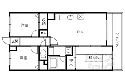 クレセントKYK 3LDKの間取図画像