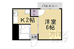 シェ・モアクレール 1Kの間取図画像