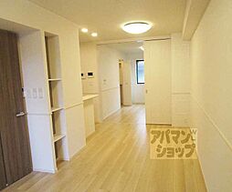 京福電気鉄道北野線 北野白梅町駅 徒歩15分の賃貸アパート 1階1LDKのリビング/ダイニング