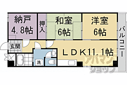 丸萬ビル 3階2SLDKの間取り
