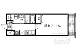 阪急京都本線 烏丸駅 徒歩5分の賃貸マンション 3階1Kの間取り