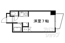 阪急京都本線 大宮駅 徒歩7分の賃貸マンション 4階1Kの間取り