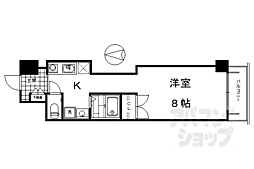 JR東海道・山陽本線 京都駅 徒歩2分の賃貸マンション 3階1Kの間取り