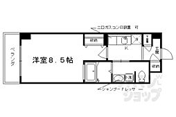 ＶＩＶＩプリメラ 6階1Kの間取り