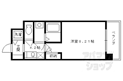 JR東海道・山陽本線 京都駅 徒歩3分の賃貸マンション 3階1Kの間取り