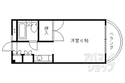 サンコート五條 3階1Kの間取り
