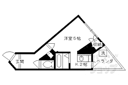JR東海道・山陽本線 京都駅 徒歩4分の賃貸マンション 3階1Kの間取り