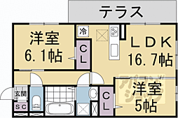 （仮称）右京区嵯峨野芝野町ハイツ 1階