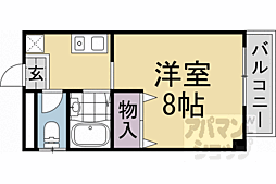 阪急京都本線 桂駅 徒歩19分の賃貸マンション 5階1Kの間取り