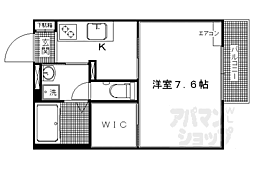 Ｃａｌｍｅ　Ｌａｒｇｅ　Ｊ 2階1Kの間取り
