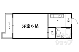 コーポラス音戸山 1Kの間取図画像