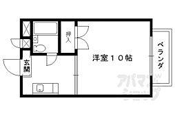 コートホーム21 3階1Kの間取り