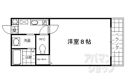 JR東海道・山陽本線 京都駅 徒歩9分の賃貸マンション 1階1Kの間取り