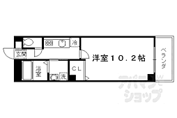 JR東海道・山陽本線 桂川駅 徒歩7分の賃貸マンション 4階1Kの間取り