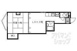 ル・プティジュール 4階1LDKの間取り