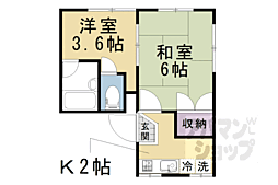 Kozy嵯峨嵐山 2Kの間取図画像