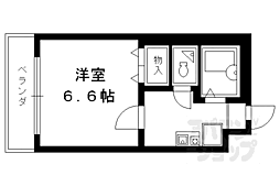 フラッツ7 1Kの間取図画像