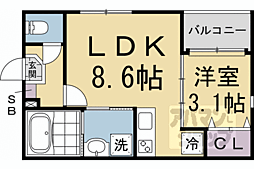JR東海道・山陽本線 西大路駅 徒歩9分 2階/-