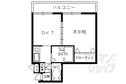 KINDEN 2Kの間取図画像