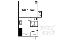 京都四条グランドハイツ 1Kの間取図画像