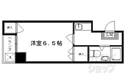 ヒューマンハイツ御室 1Kの間取図画像