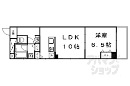 アマデウス萬壽寺葛野大路 1LDKの間取図画像