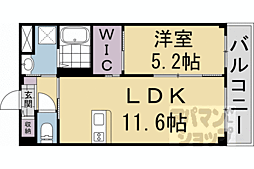 リバーレジェンド3 1LDKの間取図画像