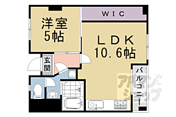 リエス西院 1LDKの間取図画像