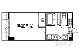 悠々館・リベルテ 1Kの間取図画像