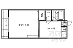 パストラル嵐山 1DKの間取図画像