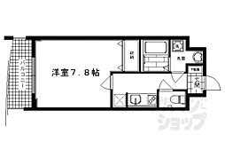 サムティ京都二条 1Kの間取図画像