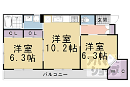 ラルゴ 2LDKの間取図画像