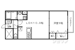 グランメゾン御池 1LDKの間取図画像