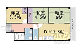 阪急嵐山線 上桂駅 4.4km 2階/-