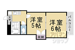 プリマベーラ西京極 2Kの間取図画像