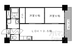 光和ビル 2LDKの間取図画像