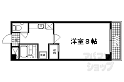 ベルコート太秦 1Kの間取図画像