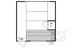 平和荘 17 2階ワンルームの間取り