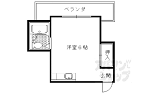 京都府京都市左京区岩倉中大鷺町（賃貸マンション1R・2階・15.00㎡） その2