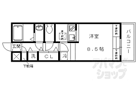 京都府京都市北区衣笠開キ町（賃貸マンション1R・3階・27.10㎡） その2