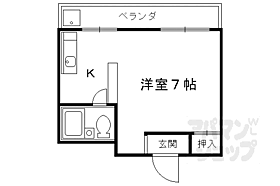 京都府京都市北区衣笠西御所ノ内町（賃貸マンション1K・2階・19.66㎡） その2