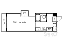 アビタ・上賀茂 1Kの間取図画像