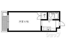 京都府京都市左京区松ケ崎御所ノ内町（賃貸マンション1K・3階・16.28㎡） その2