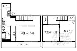 カルナハウス京都西陣 3Kの間取図画像
