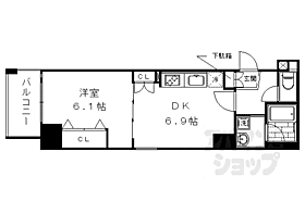 京都府京都市中京区西ノ京南上合町（賃貸マンション1DK・7階・33.84㎡） その2