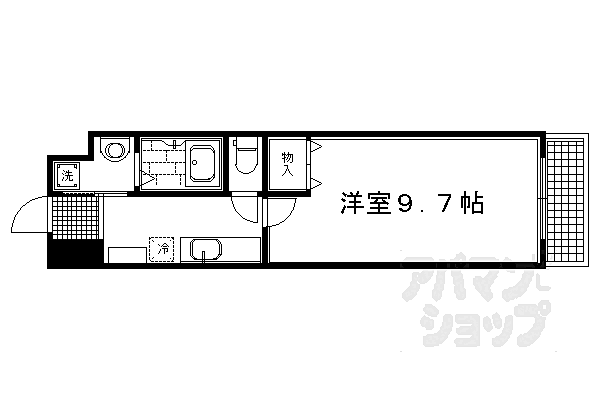 Ｂｏ・上七軒 204｜京都府京都市上京区今小路通七本松西入末之口町(賃貸マンション1K・2階・29.02㎡)の写真 その2